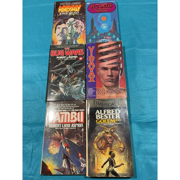 Vintage Science Fiction Book Lot of 6 - Picture 1 of 7